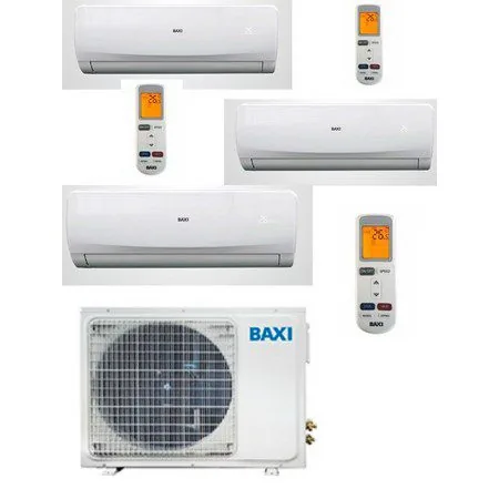 Aire acondicionado Multisplit 3×1 Inverter BAXI LSGT60-3M + 2 UNIDADES LSGNW20 + LSGNW35