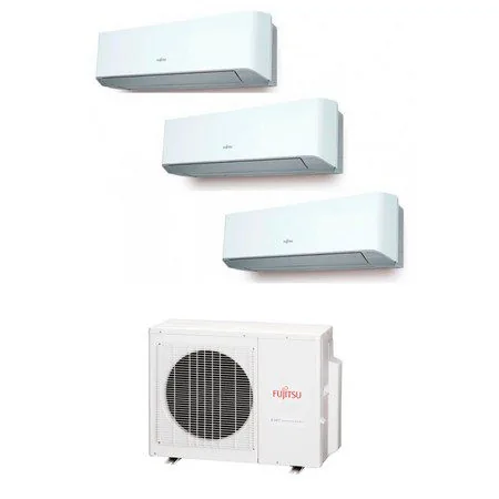 Aire acondicionado Multisplit 3×1 Inverter Fujitsu AOY71M3-KB + ASY20MI-KMCC + ASY25MI-KMCC + ASY35MI-KMCC