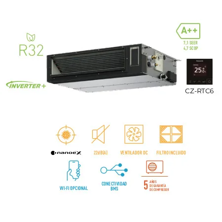 Aire Acondicionado Panasonic 60PF3Z5 Conducto WiFi & Bluetooth